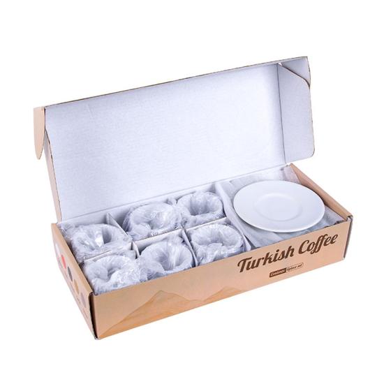 Türk Kahvesi Fincan Takımı - 6’lı Beyaz