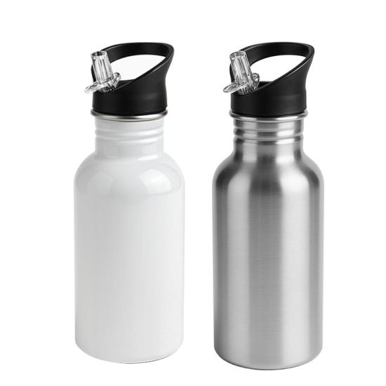 Kopçalı Pipetli Matara - 600ml-istenilen baskıyla