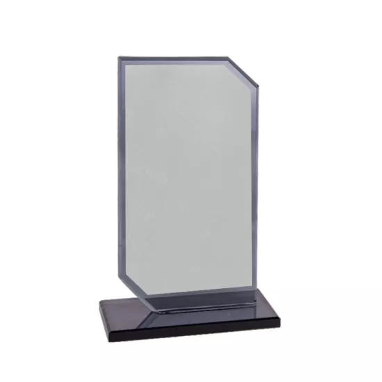 Füme Kristal Cam Plaket