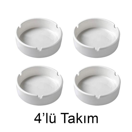 Porselen Kül Tablası - 4’lü Paket
