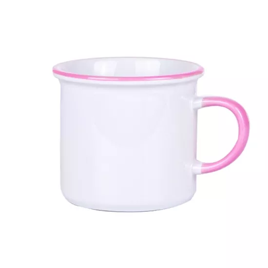  Pembe Enamel Kupa - Kutulu