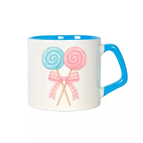 Afilli Porselen Kupa Bardak Mavi