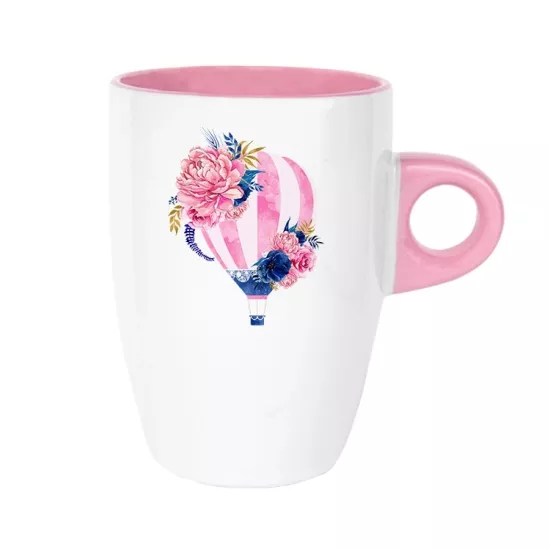 Pembe Latte Kupa Bardak - Kutulu-2 adet