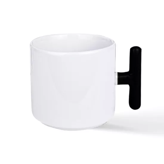 Siyah Kulplu T Kupa Bardak - Kutulu