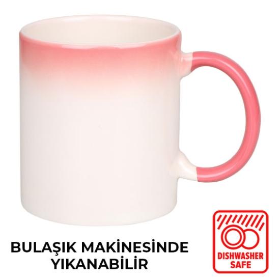 Seramik Degrade Pembe Kupa 