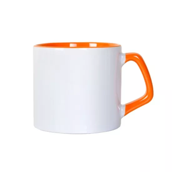 Afilli Porselen Kupa Bardak Turuncu