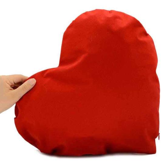 Kalp Balonlu Kırmızı Kalp Yastık