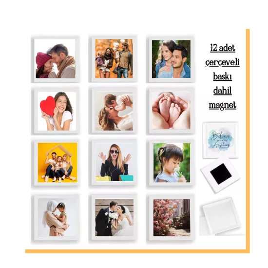 6x6 magnet çerçeve