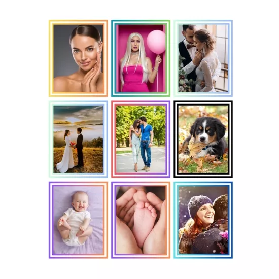 Buzdolabı 9 lu takım magnet renkli kenarlı 