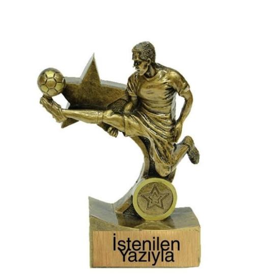  Futbolcu figürlü ödül heykeli