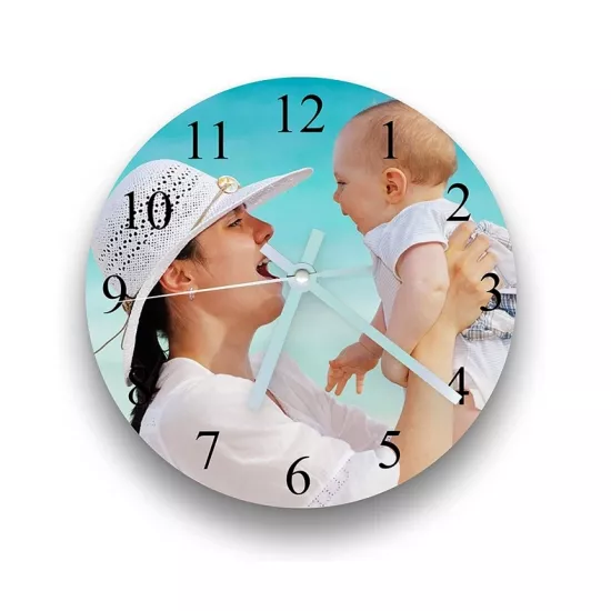 Dekoratif duvar saatleri cam