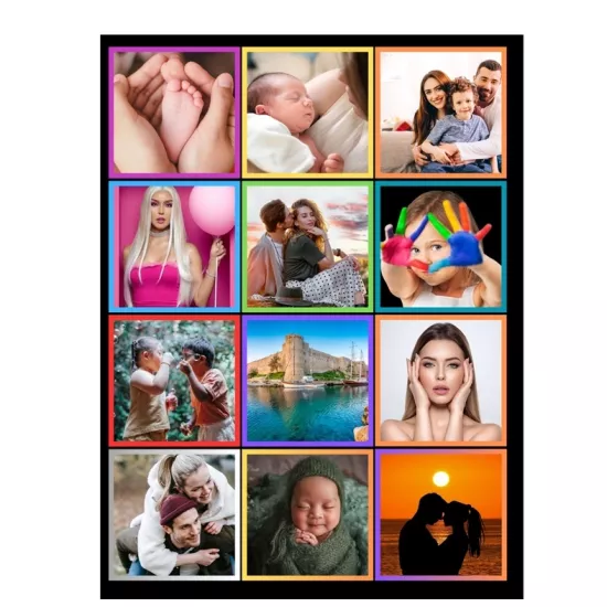 Magnet 7x7 kenarlıklı 12 adet