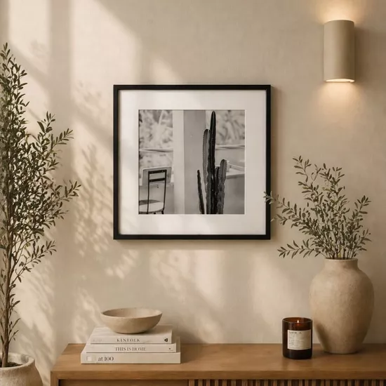 Yapışkanlı Paspartulu  Fotoğraf Çerçevesi 