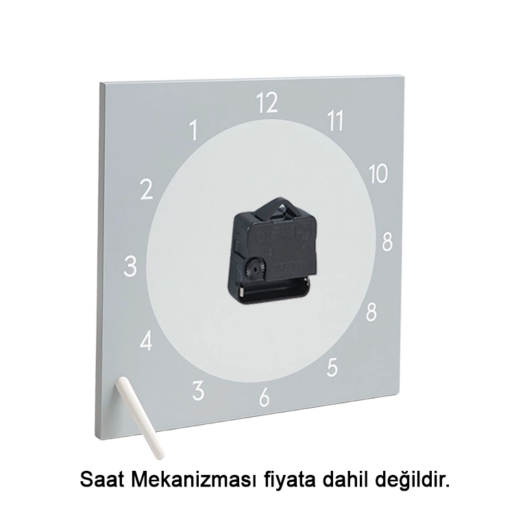 Masaüstü Kare Saat Camı - 20x20cm