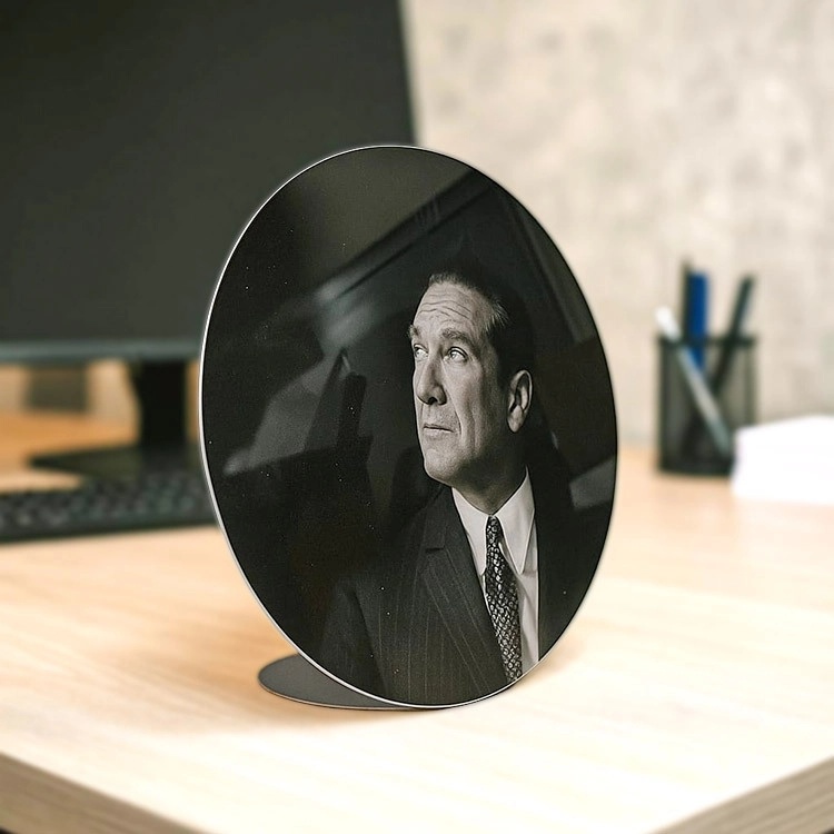 Metal Ayaklı Oval Çerçeve -istenilen fotoğrafla