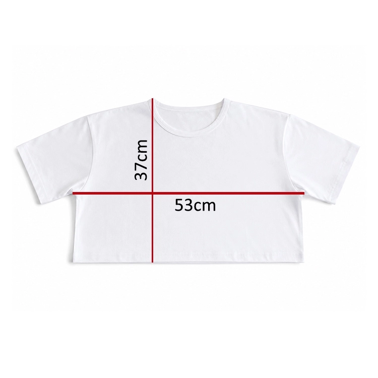 Oversize Pamuk - Polyester Beyaz Crop Tişört