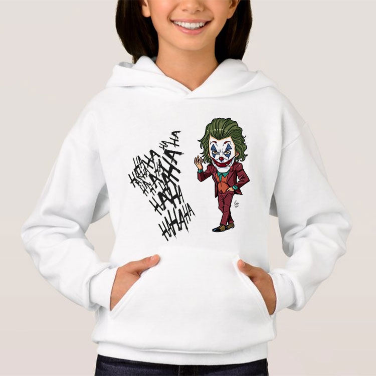 Kapşonlu  Beyaz Sweatshirt (istenilen baskılarla)