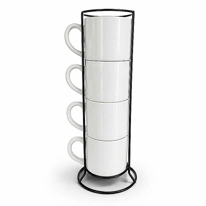 Standlı Nescafe Fincan Seti - 4lü