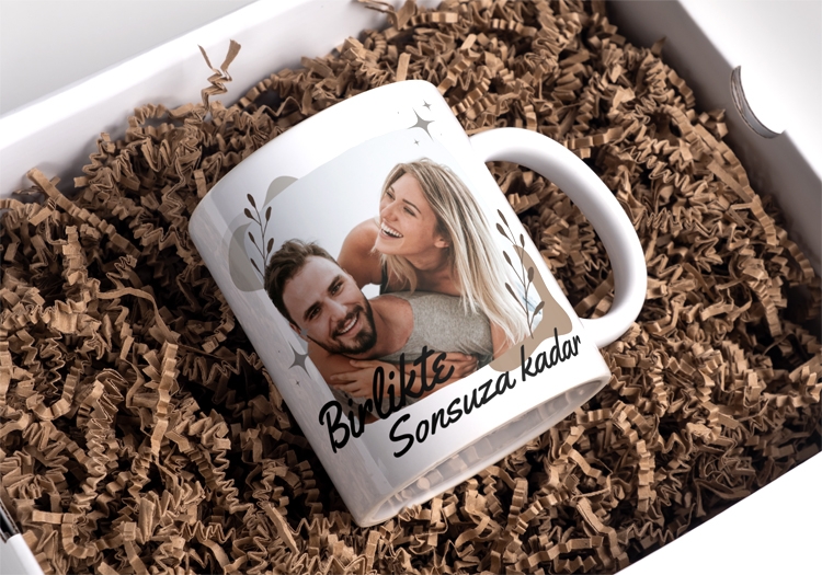 Sevgililer günü Kupa bardak porselen özel kutulu