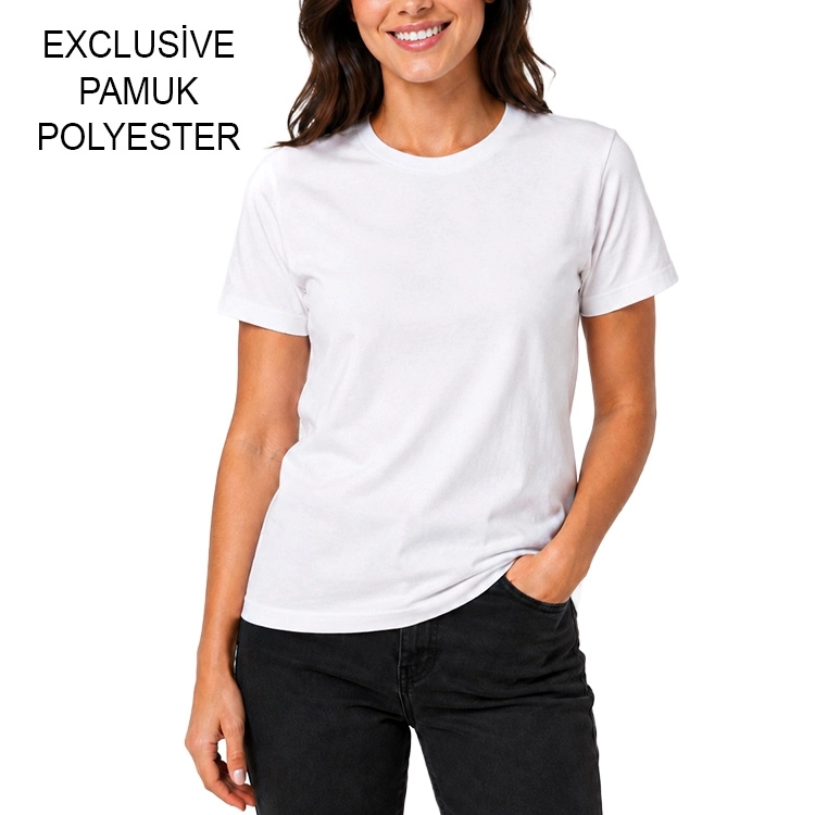Lüx Exclusive Pamuk Polyester Tişört-30x40 baskıyla