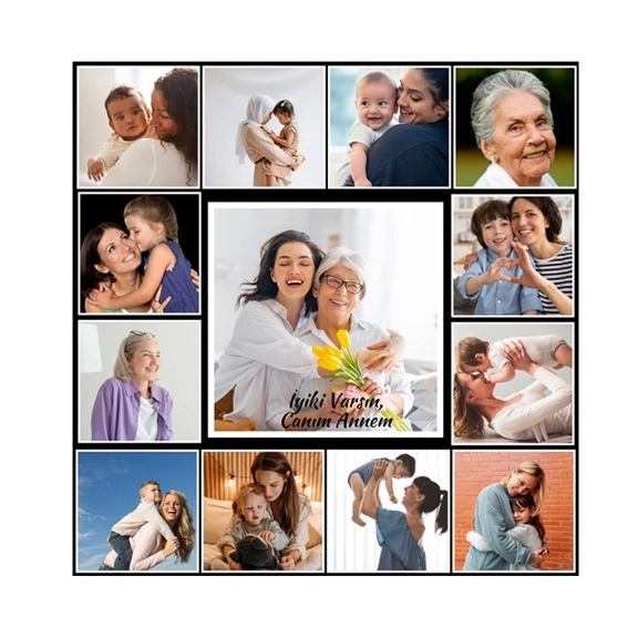 Anneler günü Magnet 12+1 istenilen resim ve yazıyla