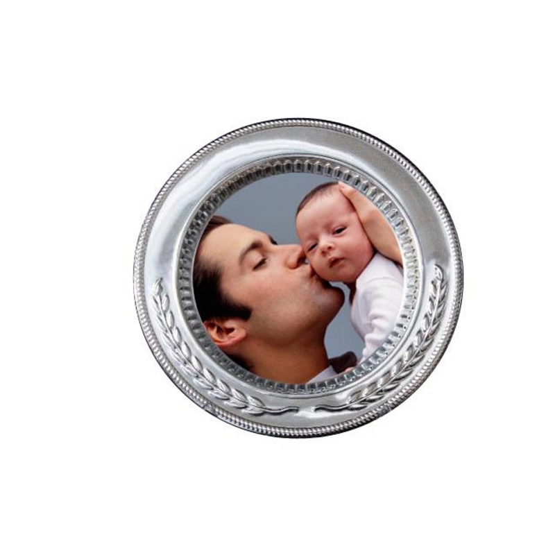 Metal Plaket Tabak gümüş renk