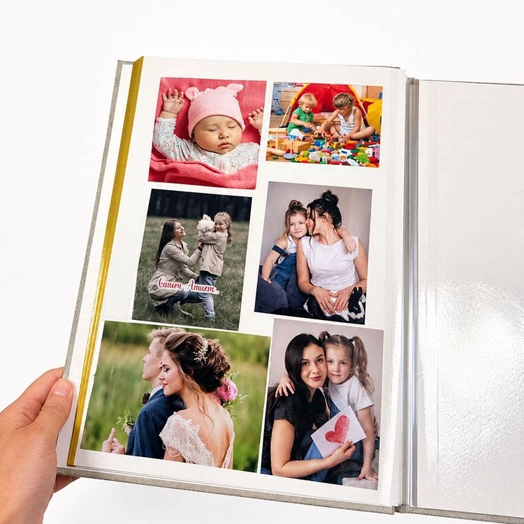 30x37cm Yapışkanlı Süet Fotoğraf Albümü 15 Yaprak 